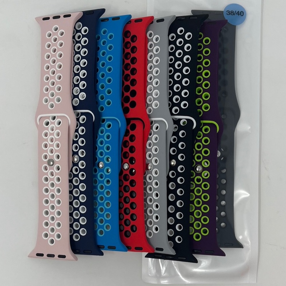 For Apple Watch Silicone Band Strap Series 1/2/3/4/5/6/SE Sports 38/40/42/44mm